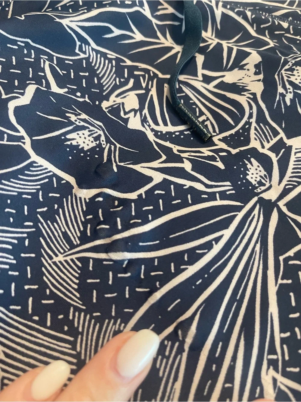 The Upside Navy Floral-Print Leggings in Large